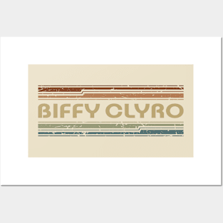 Biffy Clyro Retro Lines Posters and Art